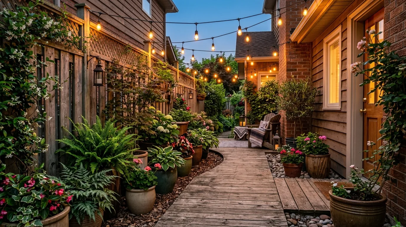 Gravel Side Yard Design
